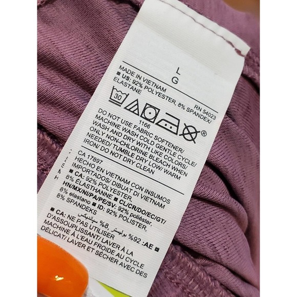 Old Navy Active Women's Purple Polyester Pull On Mid Rise Jogger Pant Size Large - Picture 9 of 12